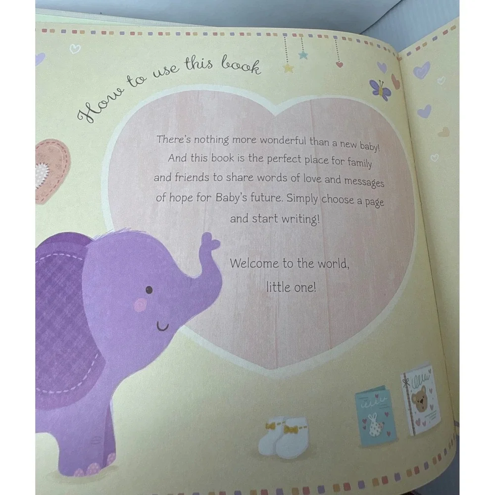 Wishes For Baby Tiger Tales Keepsake Memory Book Baby‎ Shower Gift New Mom